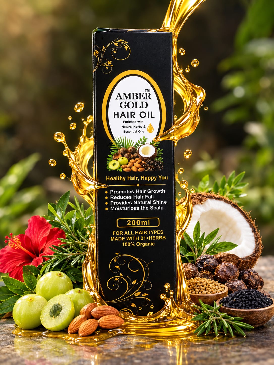 AmberGold® Hair Oil- 200ml